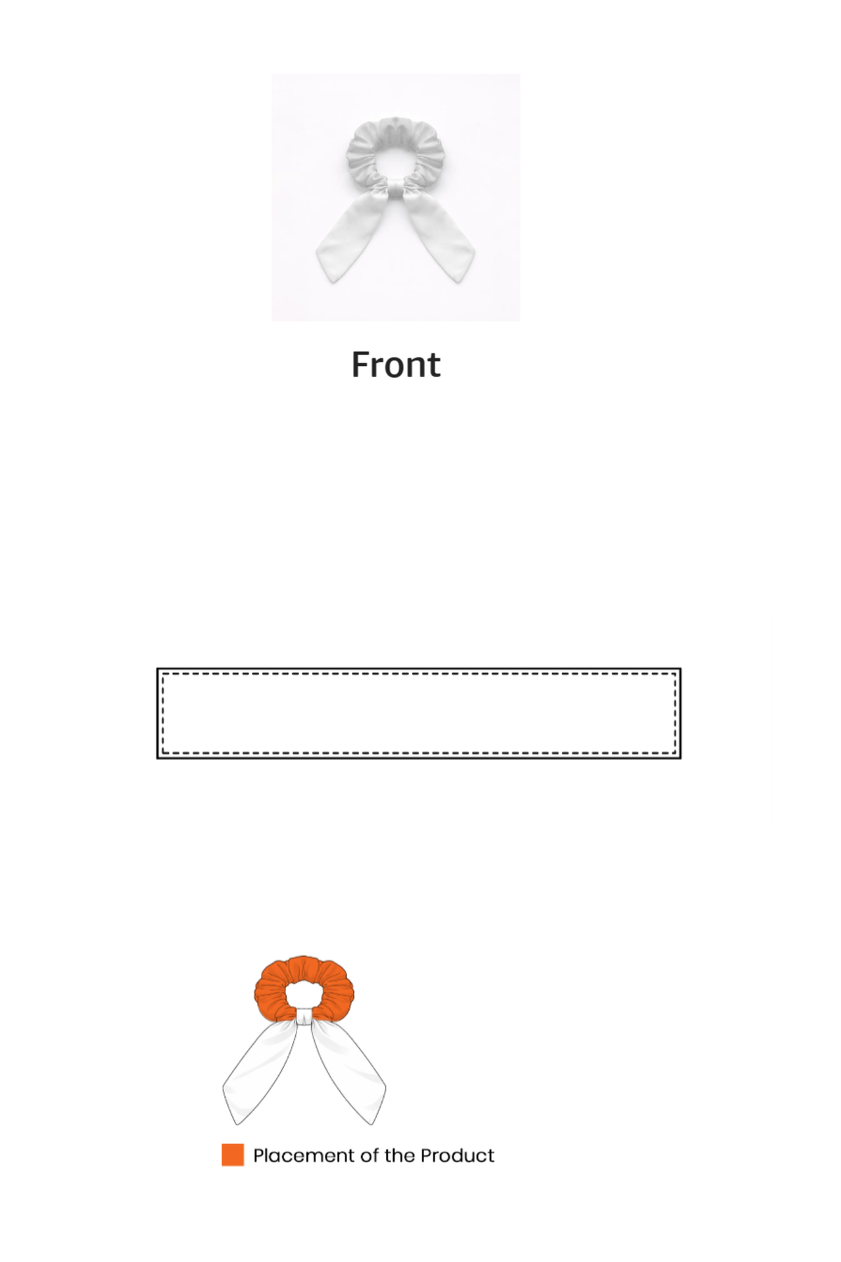 Female AOP Bow Scrunchies