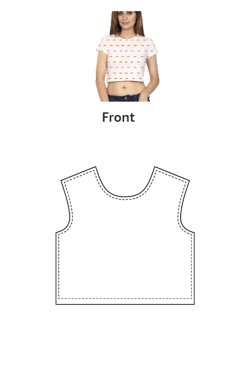AOP Crop Top | FA32