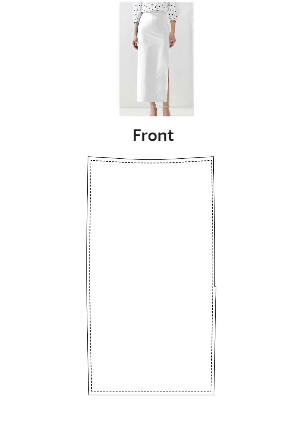 Aop Pencil Skirt | FS58