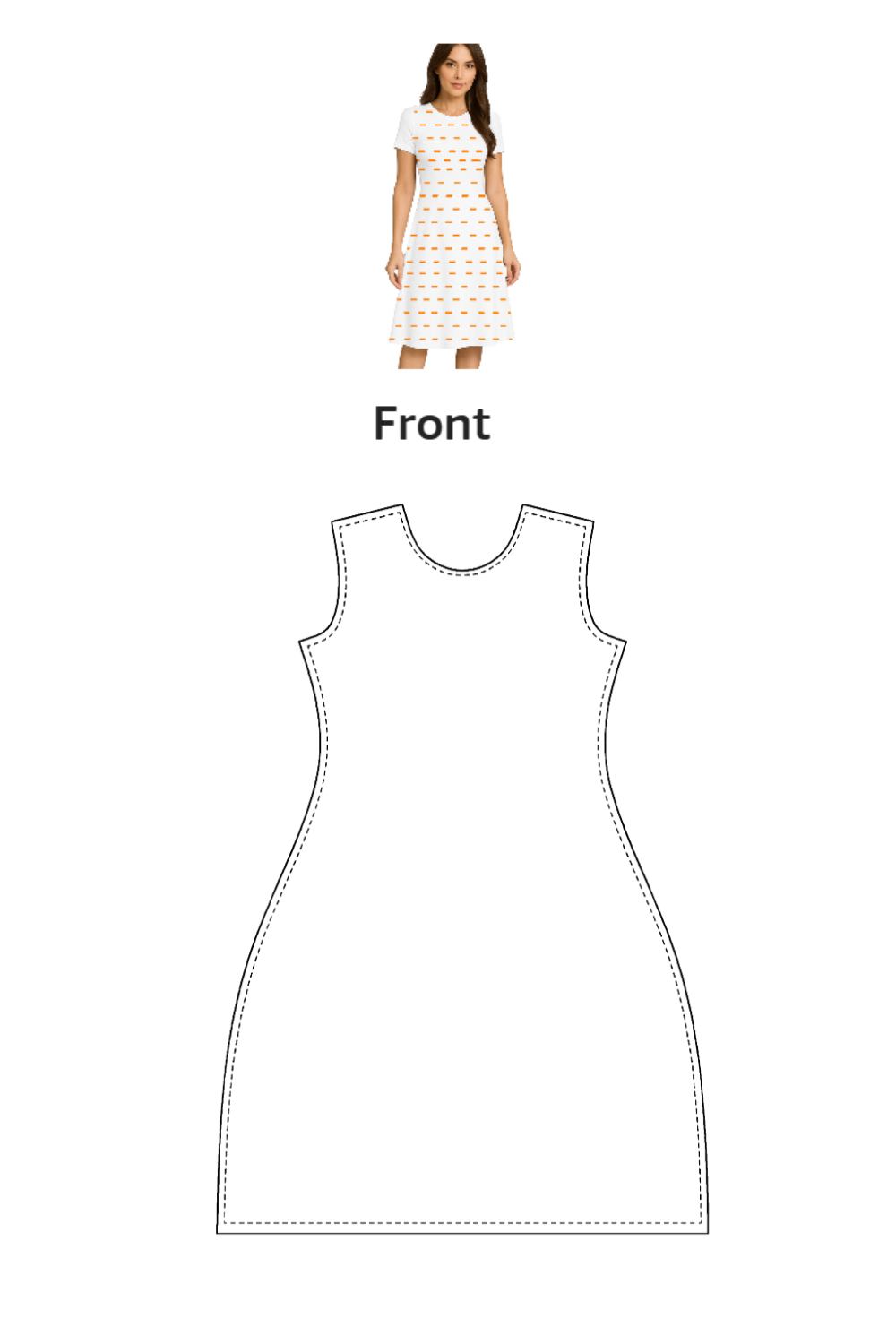 AOP A line Dress | FD16