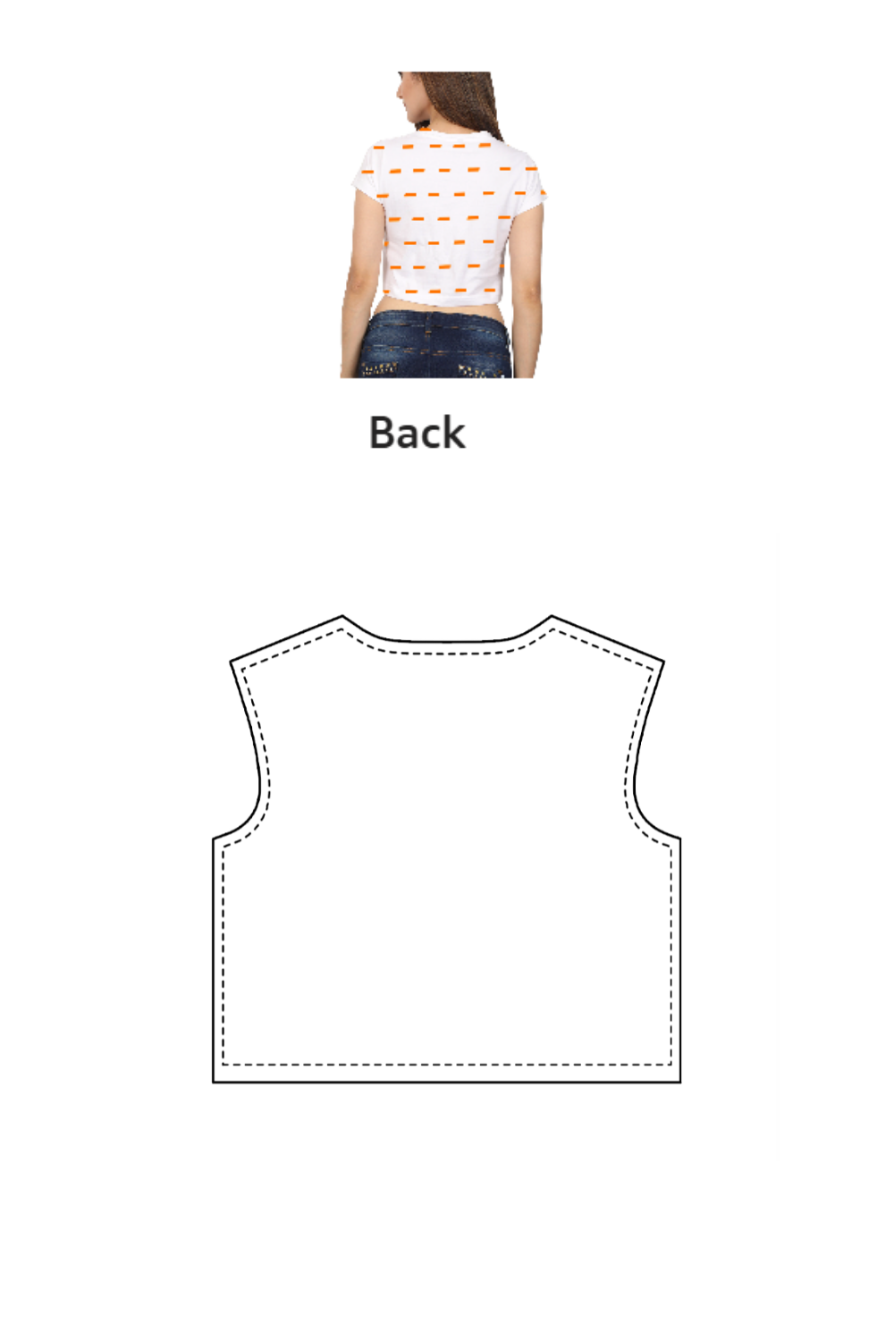 AOP Crop Top | FA32