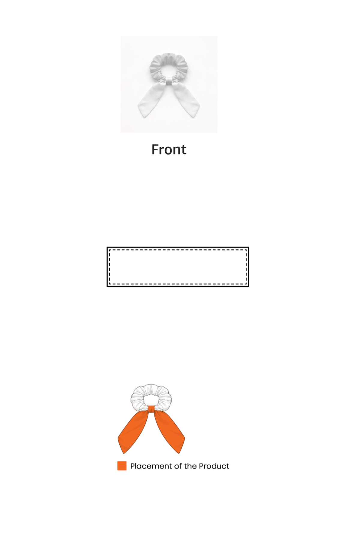 Female AOP Bow Scrunchies