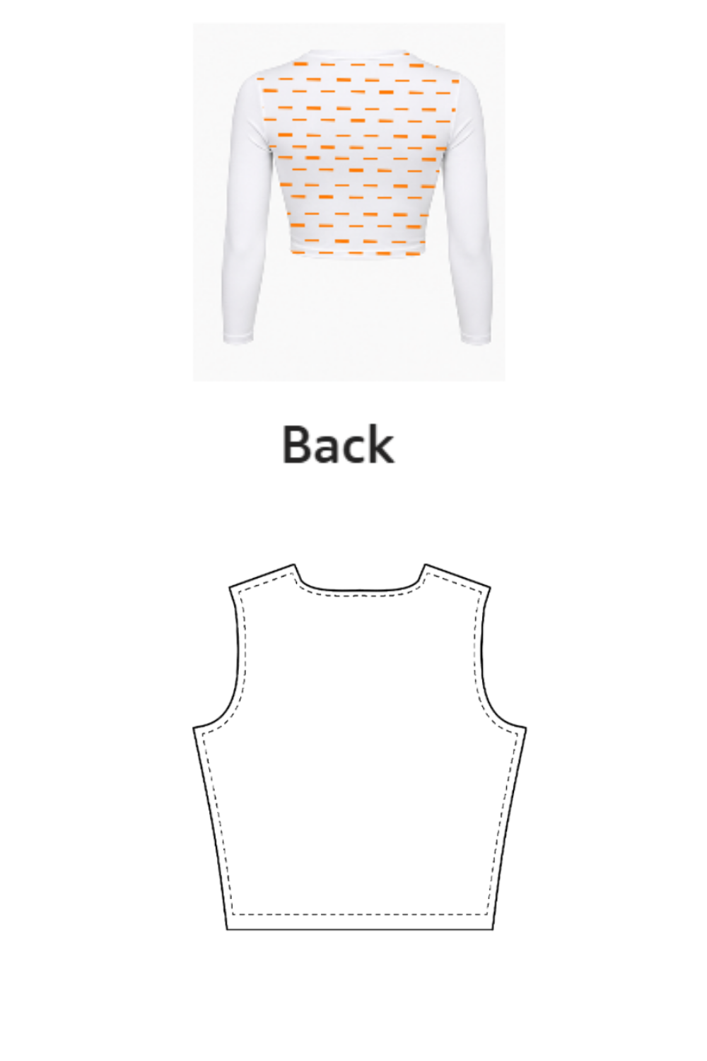 AOP Full Sleeve Crop top | FC38