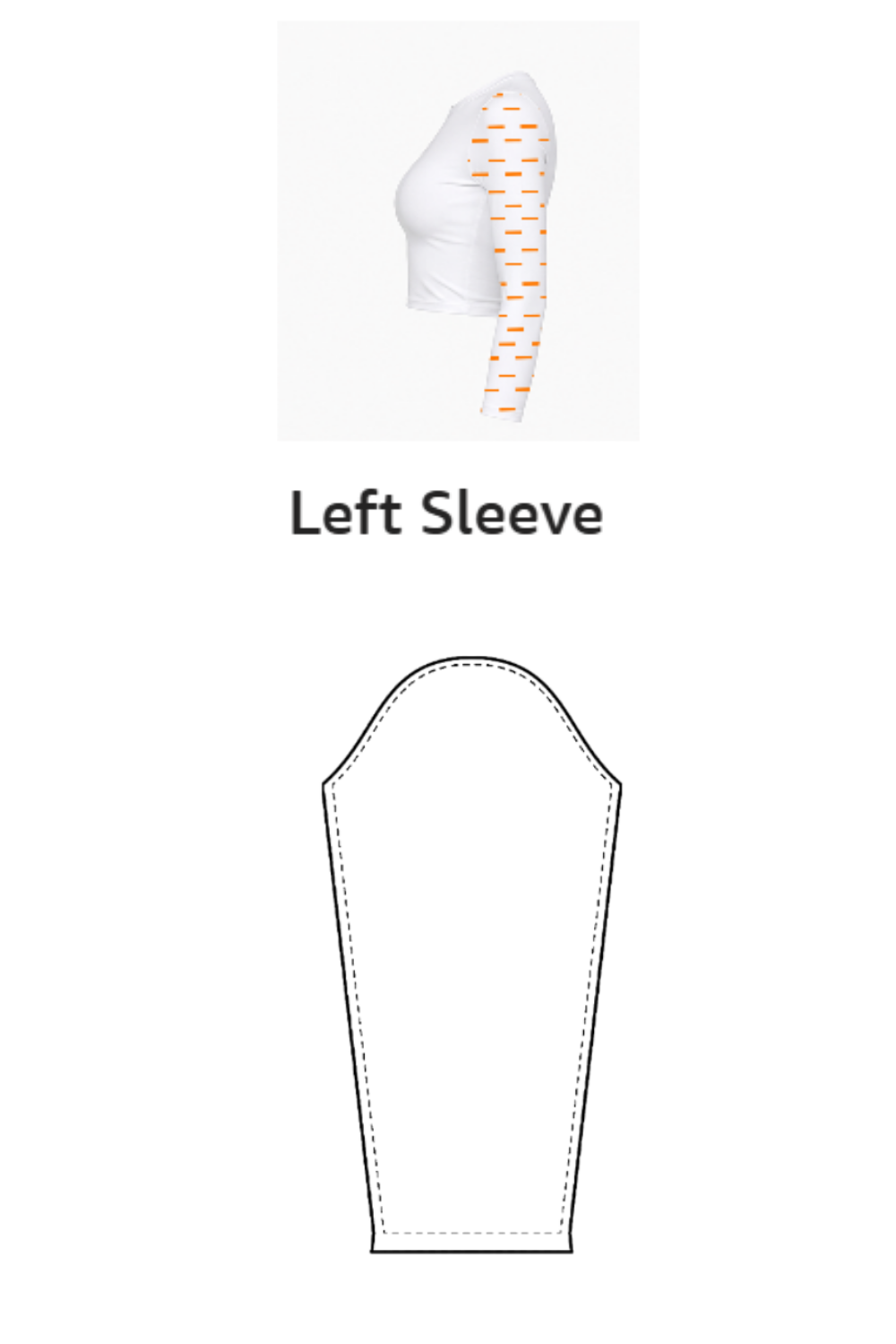 AOP Full Sleeve Crop top | FC38