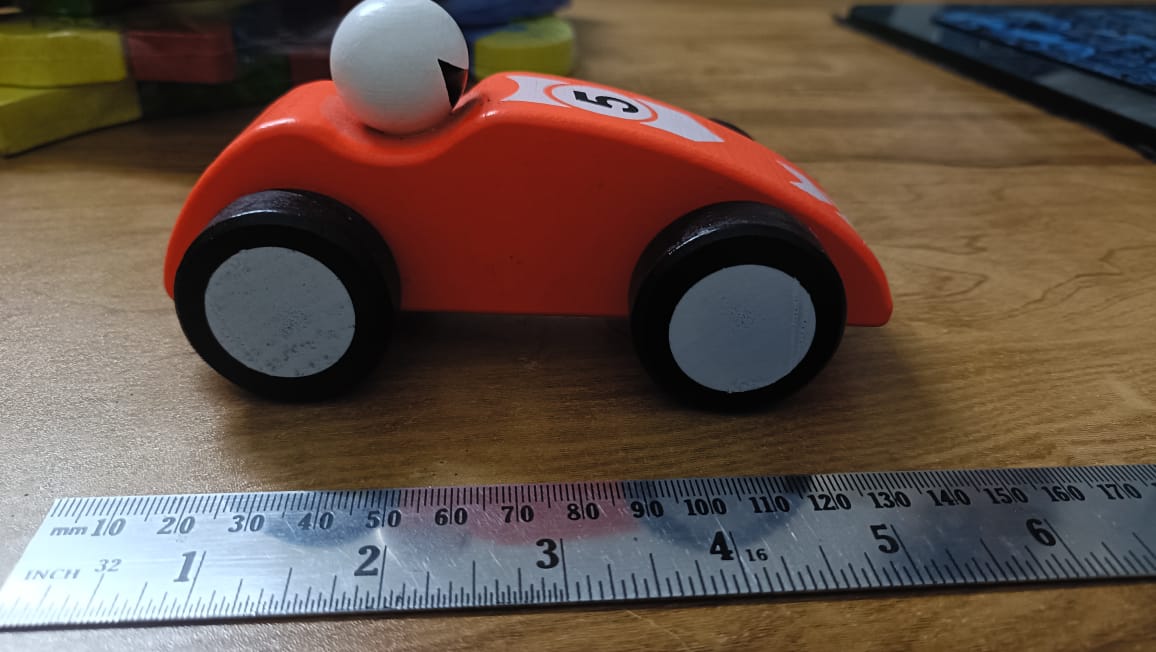 Wooden Mini Race Car Toy for Kids – Colorful Push & Play Toy