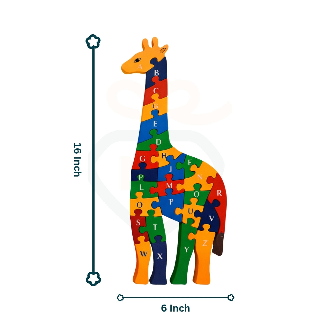 🦒Wooden Giraffe Alphabet Puzzle for Kids | Educational Learning Toy