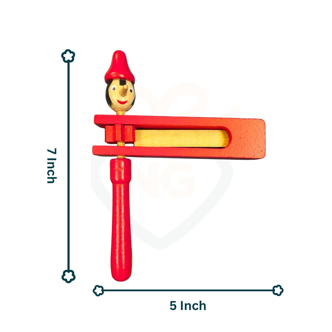 3 Pcs Wooden Baby Rattle Set – Colorful Handcrafted Rattle Toys for Kids