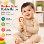 3 Pcs Wooden Baby Rattle Set – Handcrafted Sensory Toys for Babies