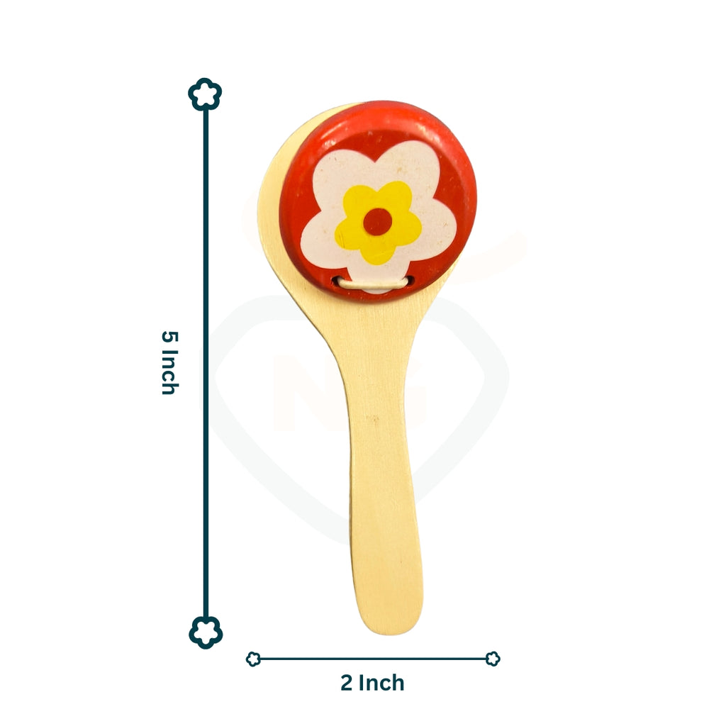 3 Pcs Wooden Baby Rattle Set – Handcrafted Sensory Toys for Babies