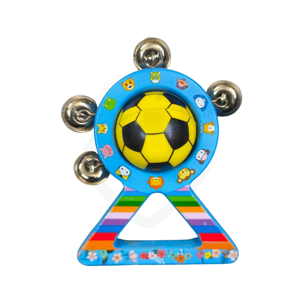 3 Pcs Wooden Baby Rattle Set – Colorful Handcrafted Rattle Toys for Kids
