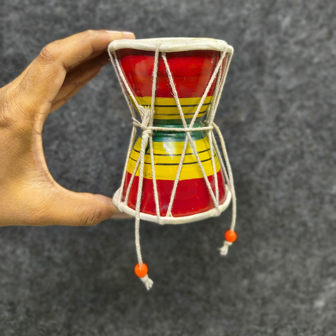 🥁Wooden Damaru Drum Toy Set – Colorful Handcrafted Musical Toys