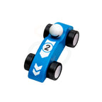 Wooden Mini Race Car Toy for Kids – Colorful Push & Play Toy