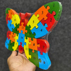 🦋Wooden Butterfly Jigsaw Puzzle for Kids – 26-Piece Educational Learning Toy
