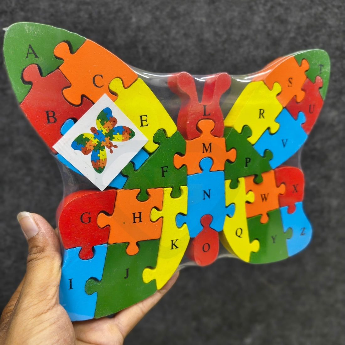 🦋Wooden Butterfly Jigsaw Puzzle for Kids – 26-Piece Educational Learning Toy