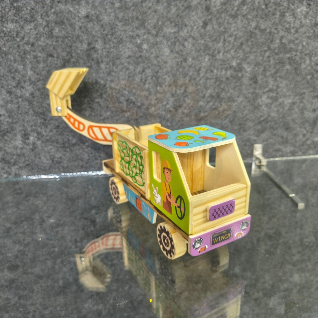 🚚Wooden Toy Truck for Kids – Handcrafted Construction & Farm Vehicle