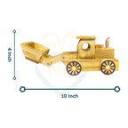 Handcrafted Wooden Construction Truck Toy with Front Loader – 10 Inch Wooden Vehicle