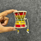 🥁Wooden Damaru Drum Toy Set – Colorful Handcrafted Musical Toys