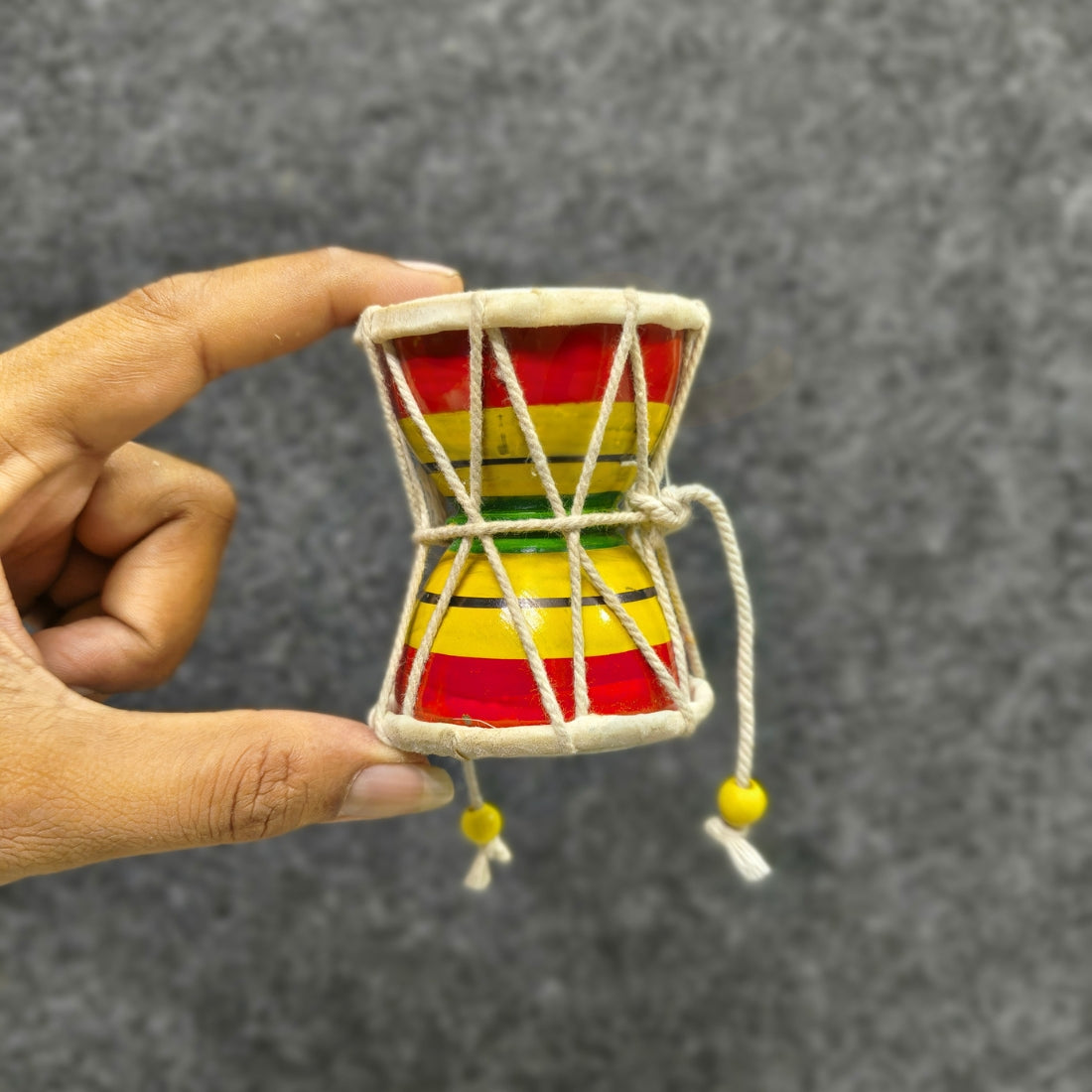 🥁Wooden Damaru Drum Toy Set – Colorful Handcrafted Musical Toys