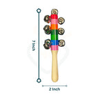 3 Pcs Wooden Baby Rattle Set – Handcrafted Sensory Toys for Babies
