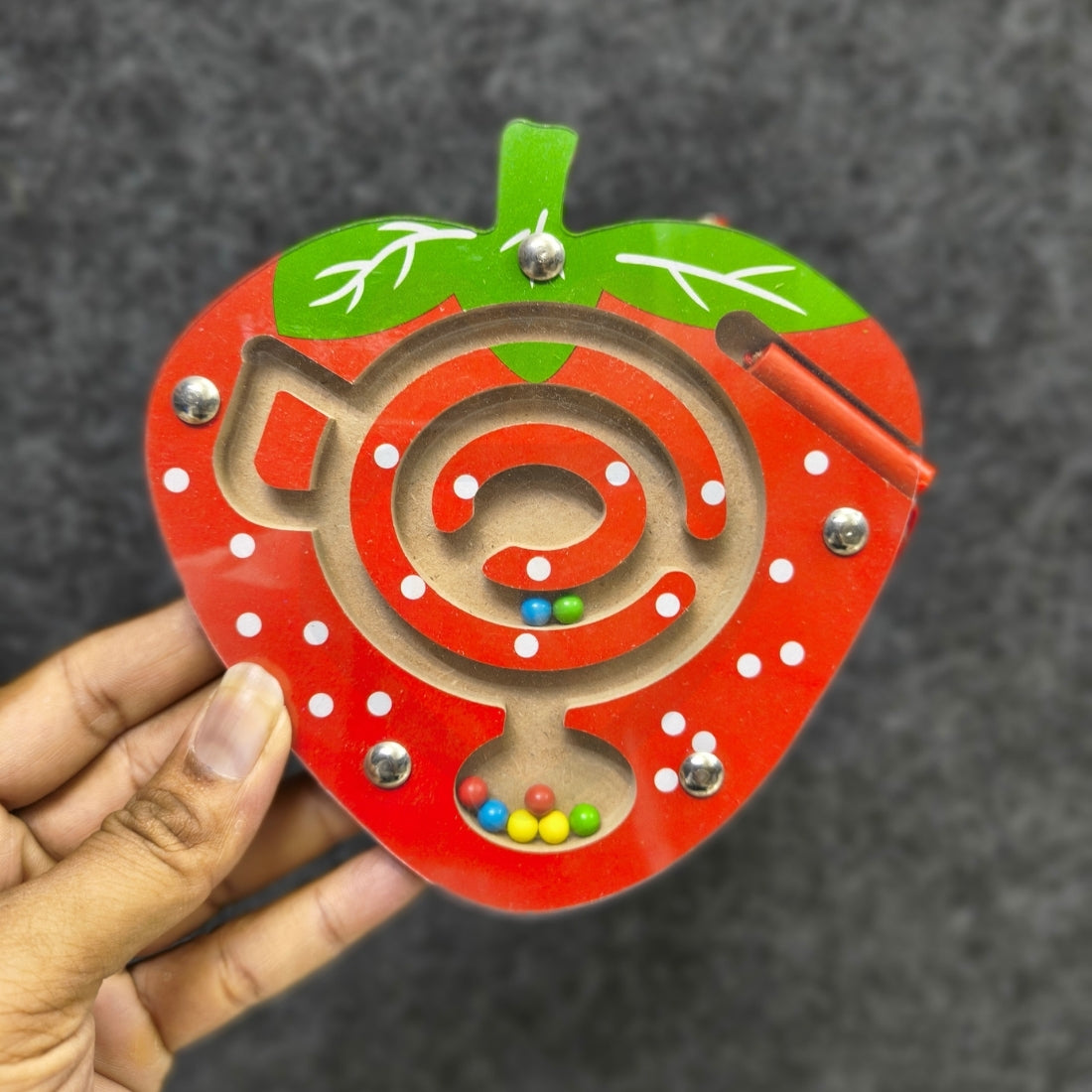 Wooden Magnetic Maze Toy for Kids – Bead Puzzle Activity Board