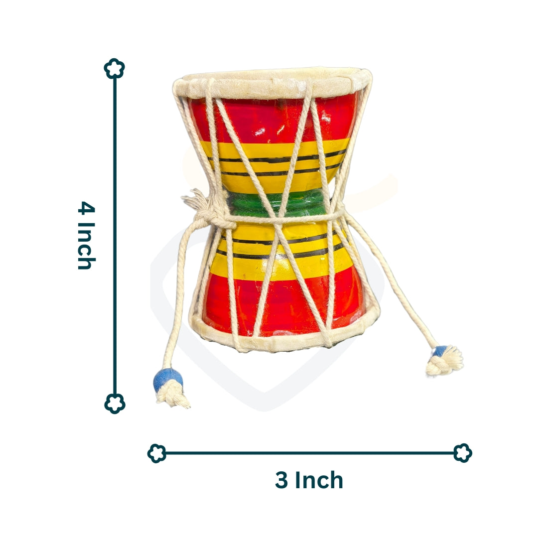 🥁Wooden Damaru Drum Toy Set – Colorful Handcrafted Musical Toys