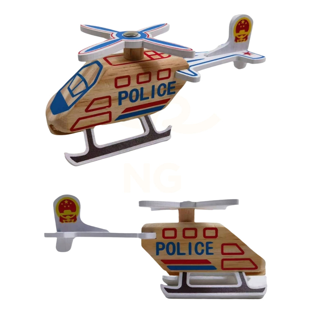 🚁Wooden Helicopter Learning Toy – Montessori-Inspired Educational Toy for Kids