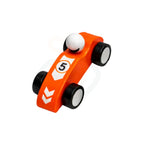 Wooden Mini Race Car Toy for Kids – Colorful Push & Play Toy