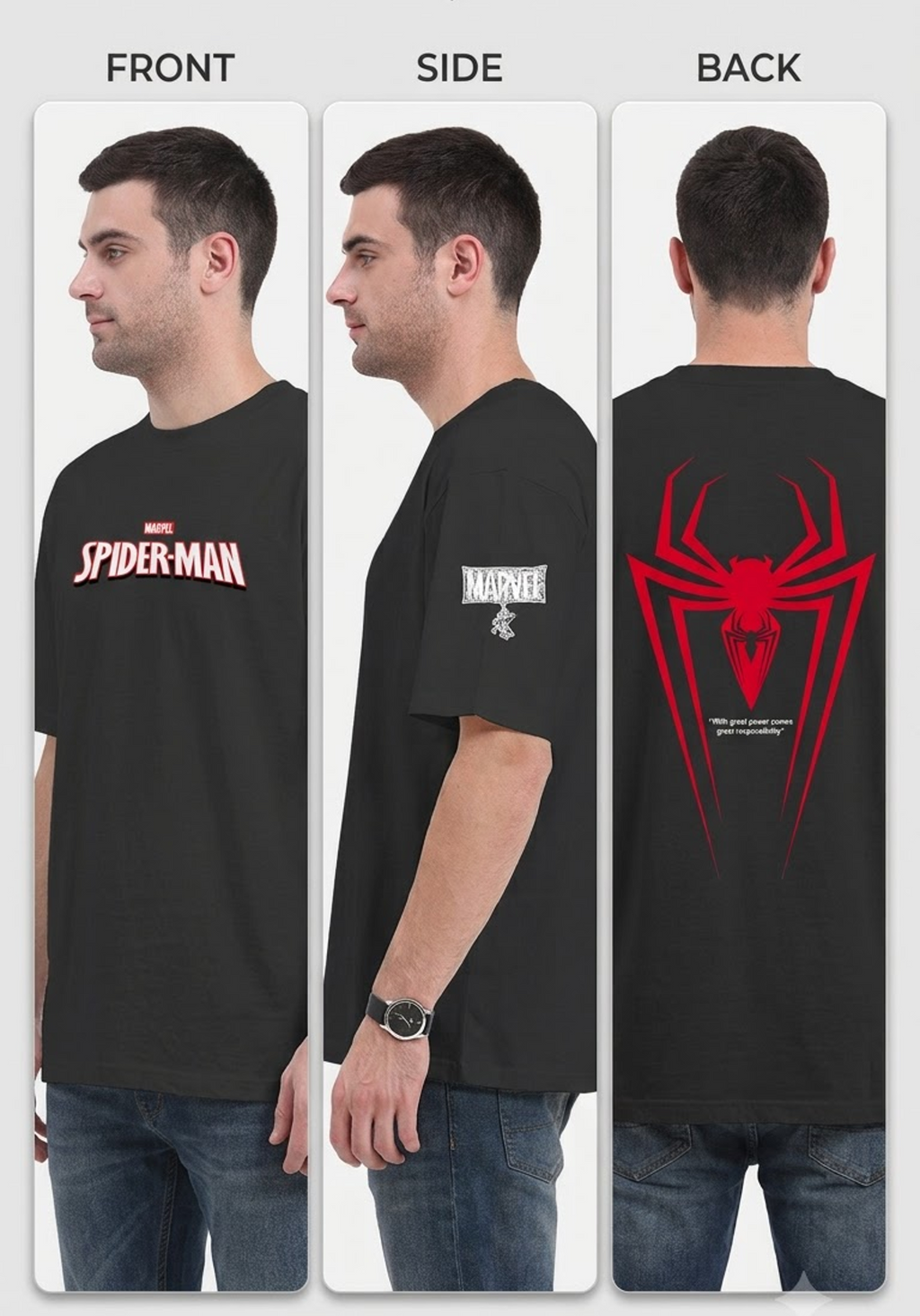 spiderman Unisex Oversized Classic T-Shirt