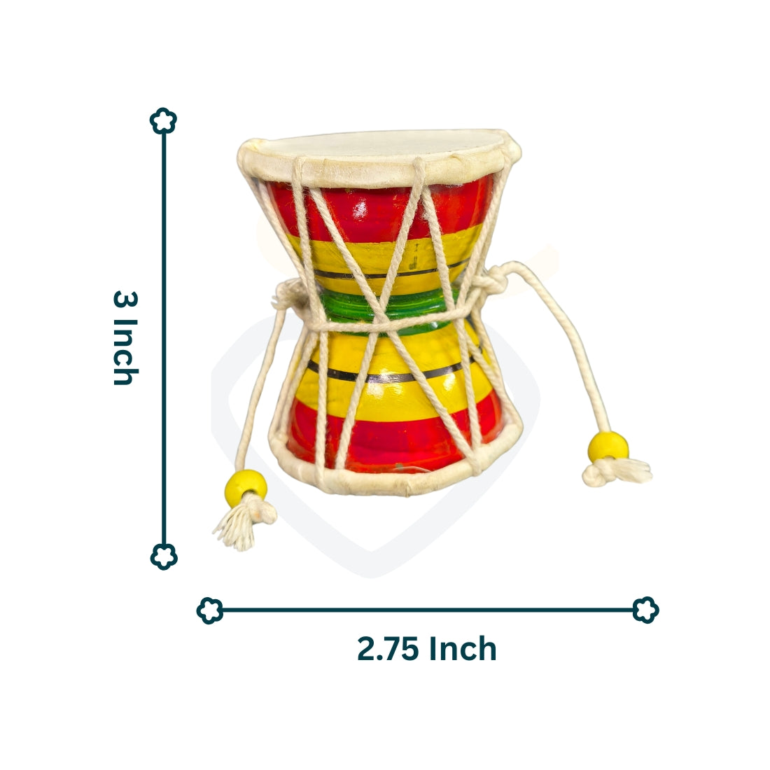 🥁Wooden Damaru Drum Toy Set – Colorful Handcrafted Musical Toys