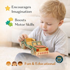 🚚Handcrafted Wooden Toy Truck for Kids – Wooden Pickup Truck