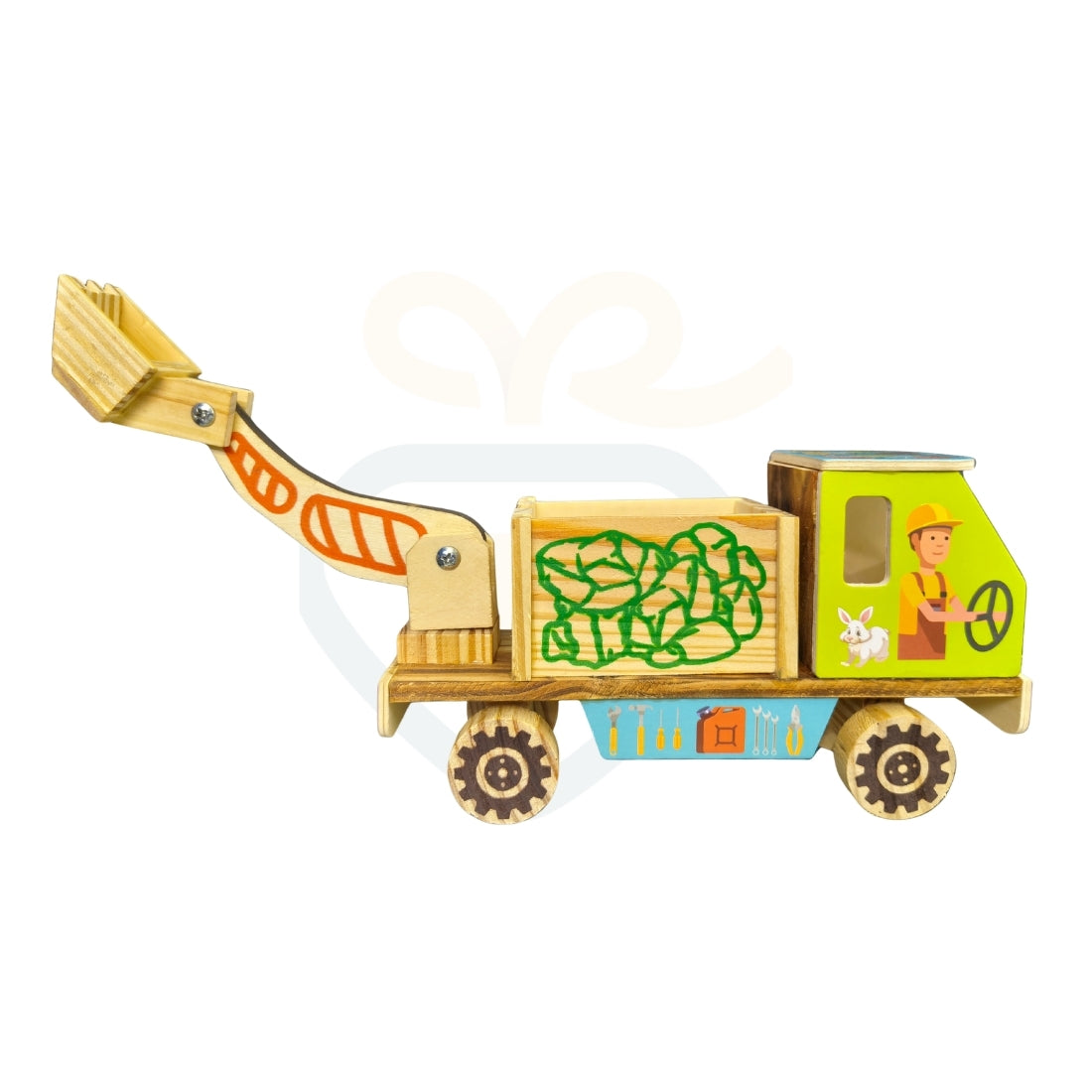 🚚Wooden Toy Truck for Kids – Handcrafted Construction & Farm Vehicle