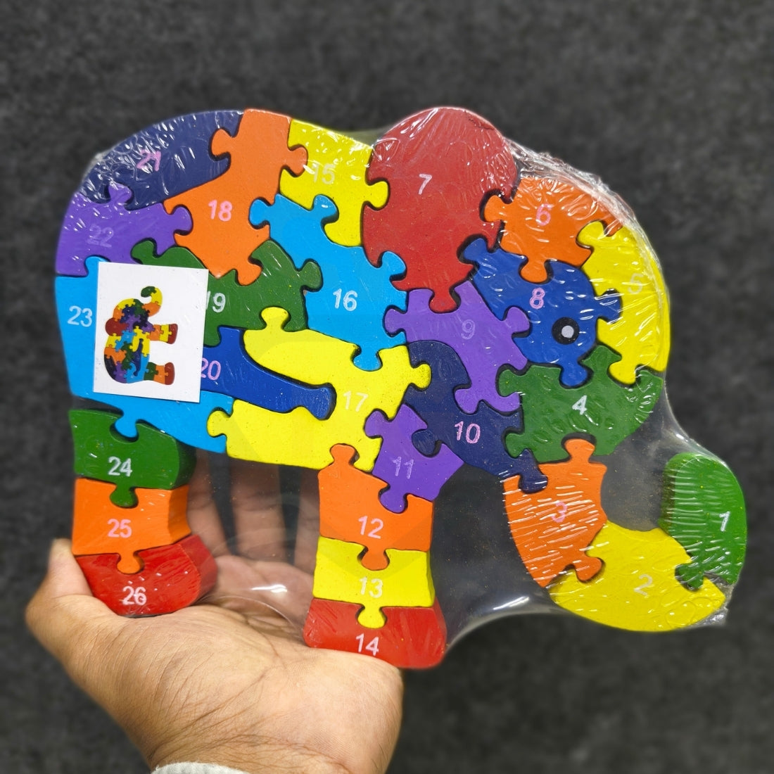 🐘 Wooden Elephant Alphabet Puzzle for Kids | Educational Learning Toy 🧩