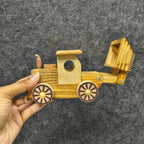 Handcrafted Wooden Construction Truck Toy with Front Loader – 10 Inch Wooden Vehicle
