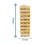 Wooden Number Stacking Blocks Set – Jenga Style Wooden Toy for Kids