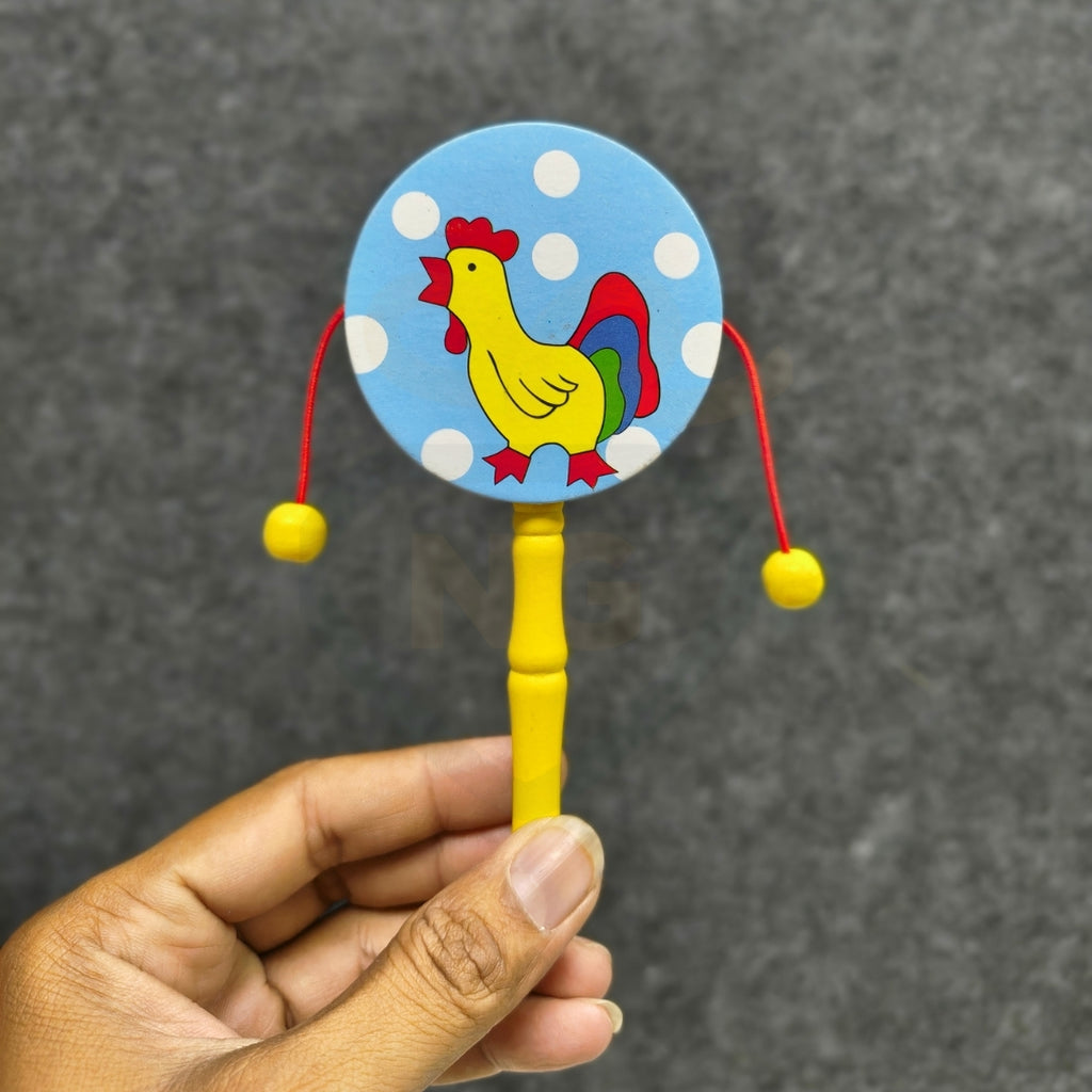 3 Pcs Wooden Baby Rattle Set – Colorful Handcrafted Rattle Toys for Kids