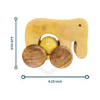 🐴🐘 Wooden Horse & elephant Rolling Toy